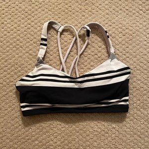 Lululemon Free To Be Black and White Sports Bra